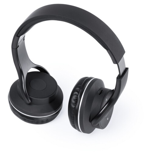 Bezprzewodowe słuchawki nauszne, głośnik bezprzewodowy czarny V3968-03 (2)