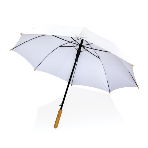 Bambusowy parasol automatyczny 23" Impact AWARE rPET biały P850.653 (3)