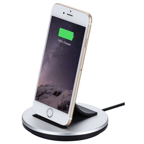 JustMobile AluBolt stacja dokująca do iPhone/iPad Srebrny / grafitowy EG 007277 (1)
