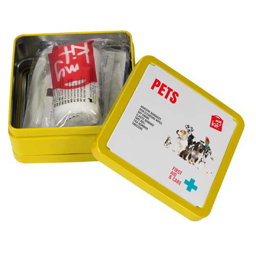 MyKit apteczka pierwszej pomocy w puszce dla zwierząt Żółty 1Z263311 (3)