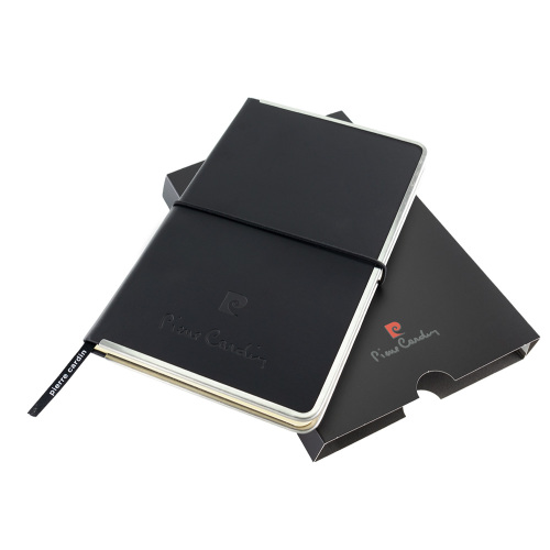Notes Pierre Cardin Highscribe A5 z metalowymi krawędziami czarny B9000101IP303 