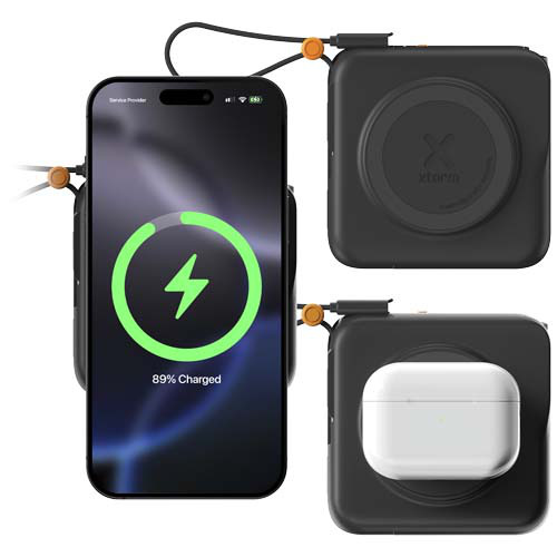 Xtorm TravelPro ładowarka podróżna 3 w 1 o mocy 30 W i pojemności 10 000 mAh  Czarny 12460390 (4)