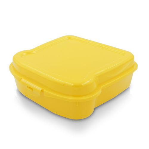 Pudełko śniadaniowe "kanapka" 450 ml | Saffo żółty VA919-08 
