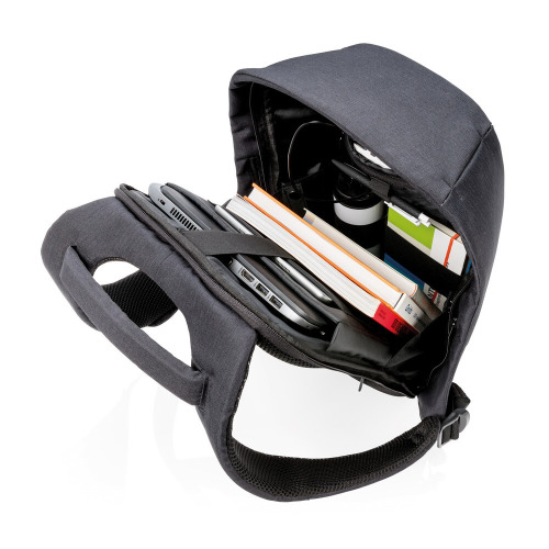 Plecak chroniący przed kieszonkowcami Bobby Compact Czarny, biały P705.651 (10)