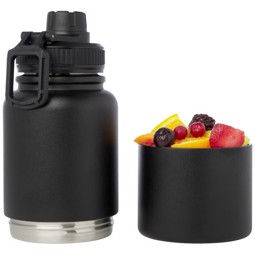 Dupeca izolowany bidon na wodę o pojemności 840 ml wykonany ze stali nierdzewnej z certyfikatem RCS Czarny 10078790 (4)