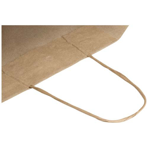 Kraft torba papierowa 80–90 g/m2 ze skręcanymi uchwytami — 25 x 15 x 32 cm Kraftowy brąz 1PQ01306 (4)