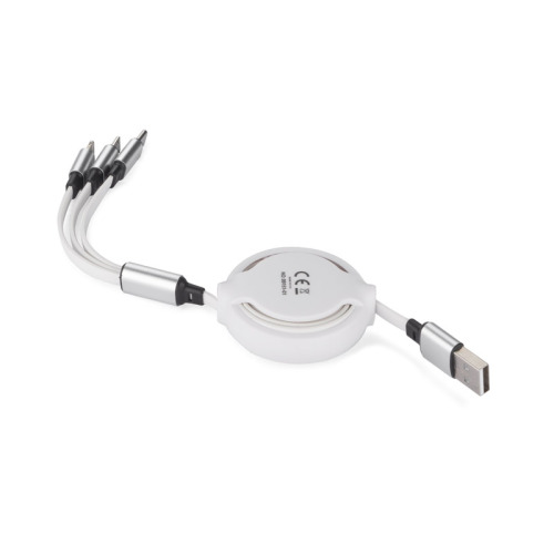 Kabel USB 3 W 1 BALJO Biały 09151-01 (1)