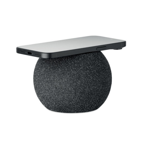 Głośnik z ładowarką bezp. 15W Czarny MO2713-03 (3)