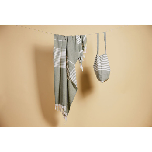 Ręcznik ELLA HAMAM 90x170cm, zielony Zielony 5018467- (5)