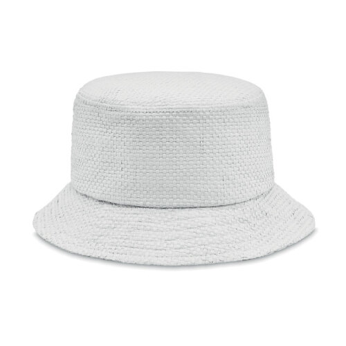 Papierowy kapelusz słomkowy Bialy MO2267-06 