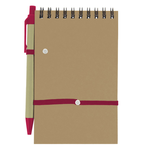 Notatnik, karteczki samoprzylepne, długopis czerwony V2718-05 (4)
