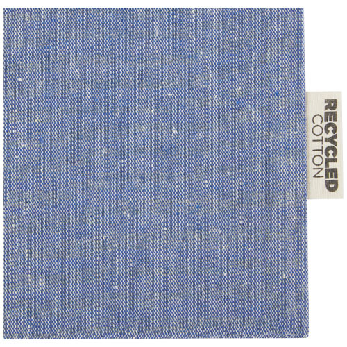 Pheebs torba na prezent z bawełny z recyklingu o gramaturze 150 g/m² i z certyfikatem GRS, duża o pojemności 4 l Niebieski melanż 12067250 (4)