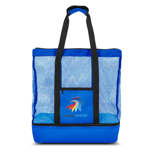 Torba plażowa, na zakupy, torba termoizolacyjna RPET | Maxwell granatowy V7292-04 (4)