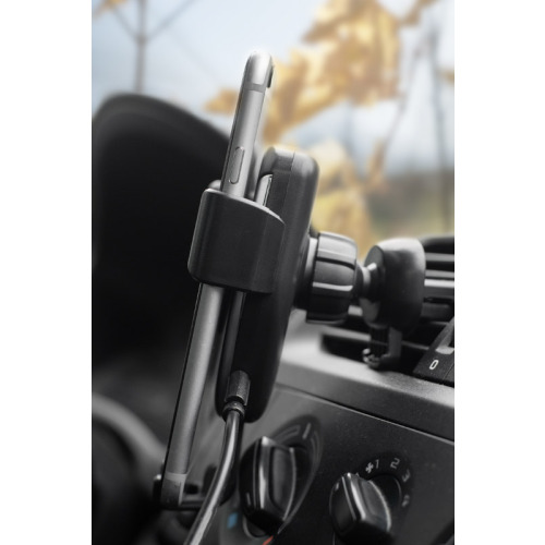 Uchwyt do telefonu z ładowarką indukcyjną GARI 15W- II gatunek Czarny 09158-02A (6)