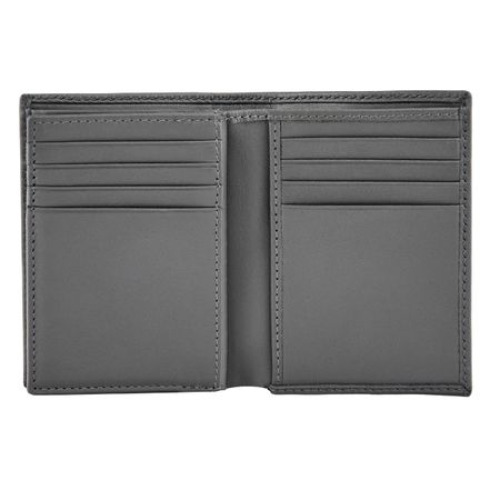 Składany portfel na karty Double B Saffiano Black Szary HLF526H (4)
