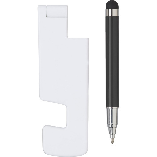 Stojak na telefon, długopis, touch pen czarny V2872-03 (1)