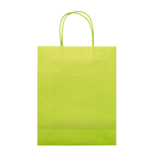 Średnia torba papierowa Eco 120g/m² Jasnozielony LT91717-N0032 (2)