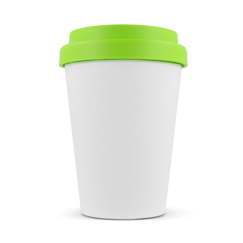 Filiżanka do kawy RPP z białym korpusem 250ml Biały / jasnozielony LT98867-N0132 (2)
