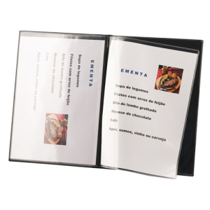 Folder menu z 4 koszulkami / Cardy