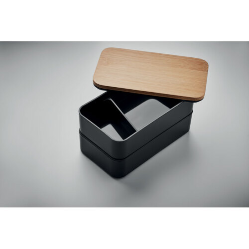 Lunch box z bambusową pokrywką czarny MO6627-03 (4)