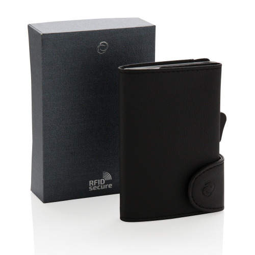 Etui na karty kredytowe i portfel C-Secure, ochrona RFID Czarny P850.511 (12)