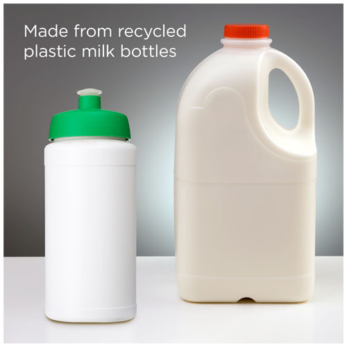 Baseline 500 ml butelka sportowa z recyklingu Biały 21044498 (4)