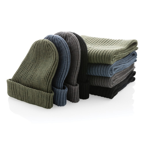 Szalik z dzianiny AWARE™ Polylana® Czarny P453.441 (6)