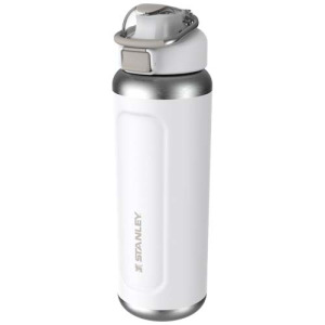Termoizolowany bidon na wodę Stanley Classic Wellspring 710 ml wykonany z recyklingowanej stali nierdzewnej Biały