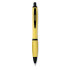 Kolorowy długopis z czarnym wy żółty MO8748-08  thumbnail
