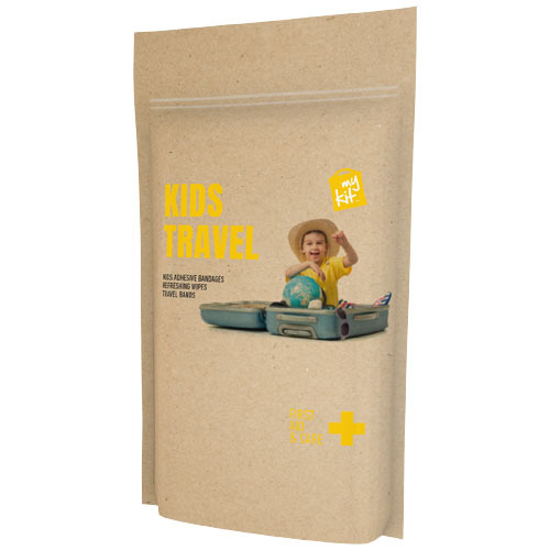 MyKit zestaw podróżny dla dzieci z papierową torebką Kraftowy brąz 1Z261706 