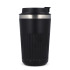 Termos na kawę ze stali nierdzewnej pochodzącej z recyklingu, 400 ml Czarny LT98698-N0002 (7) thumbnail