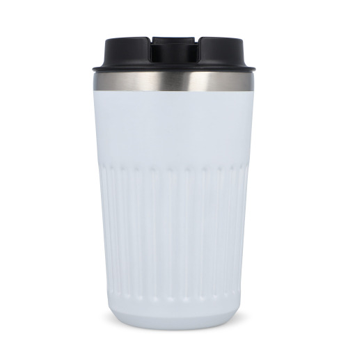Termos na kawę ze stali nierdzewnej pochodzącej z recyklingu, 400 ml Biały LT98698-N0001 (1)