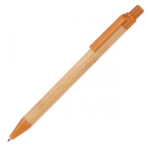 Długopis bambusowy Halle pomarańczowy