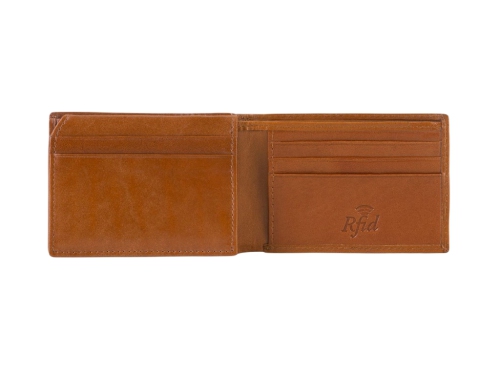 Męski portfel WITTCHEN ze skóry minimalistyczny Jasny brąz WITT26-1-421 (2)