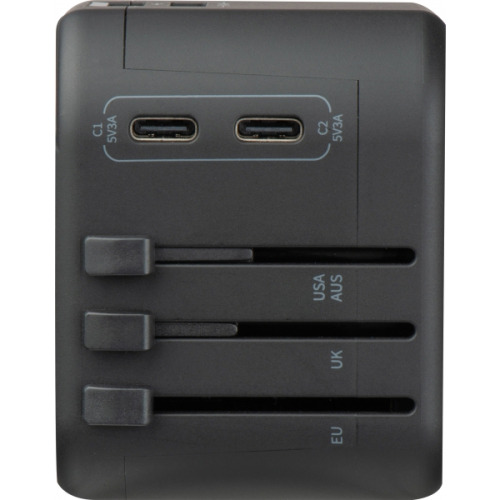 Adapter podróżny MARACENA Czarny 432903 (7)