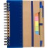 Zestaw do notatek, notatnik, długopis, linijka, karteczki samoprzylepne niebieski V2991-11  thumbnail