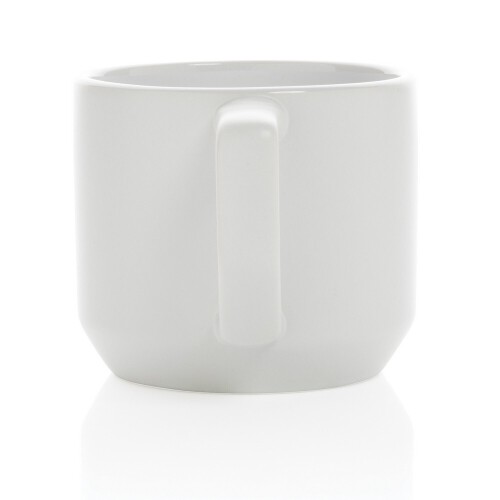 Kubek ceramiczny 350 ml biały, biały P434.043 (3)
