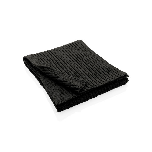 Szalik z dzianiny AWARE™ Polylana® Czarny P453.441 