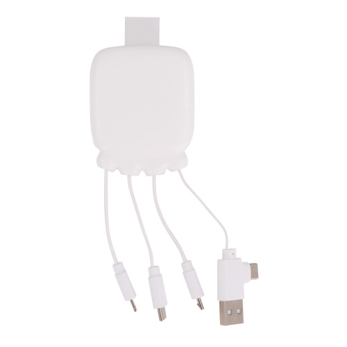 3192 | Xoopar Octopus Gamma 2 Bio Charging cable with 3.000mAh Powerbank Biały LT41410-N0001 