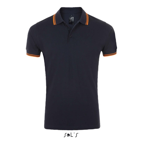 PASADENA męskie polo 200g French Navy/Neon Orange S00577-FO-L 