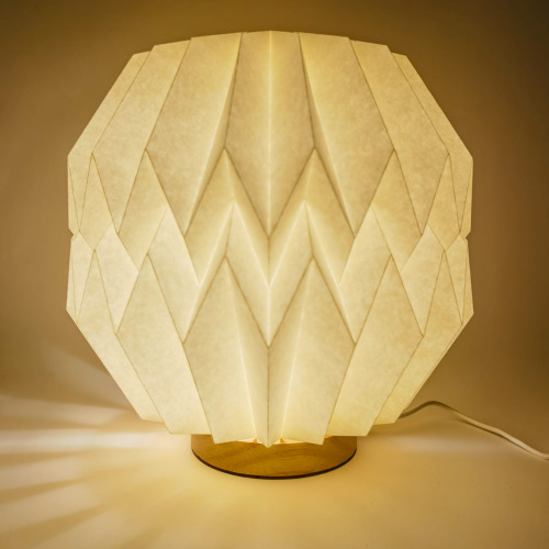 Coollux składana papierowa lampa LED Luna 25cm inspirowana origami Naturalny LT40727-N0094 (3)