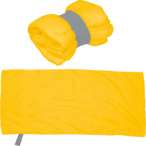 Mały ręcznik z mikrofibry 160 g/m² HUGH żółty 7475408 