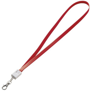 Smycz do transferu danych z micro USB LE PORT Czerwony
