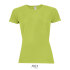 SPORTY Damski T-Shirt 140g Apple Green S01159-AG-XS  thumbnail