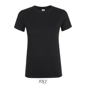 REGENT Damski T-Shirt 150g deep black