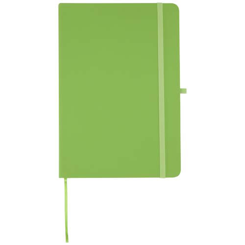 Zestaw Spectrum: długopis i notes A5 wykonany z materiałów z recyklingu Limonkowy 10740263 (2)