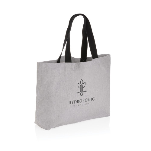 Torba na zakupy AWARE™, bawełna z recyklingu Szary P762.952 (2)