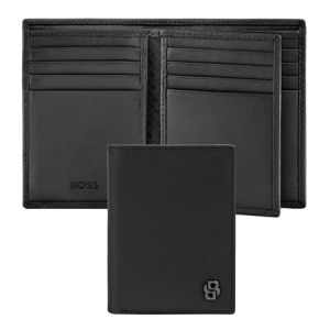 Składany portfel na karty Double B Saffiano Grey