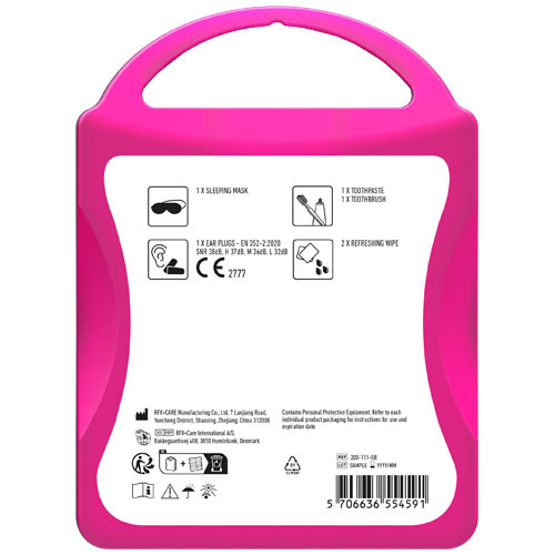 MyKit Zestaw Podróżny - Na pokładzie Przezroczysta magenta 1Z251205 (4)