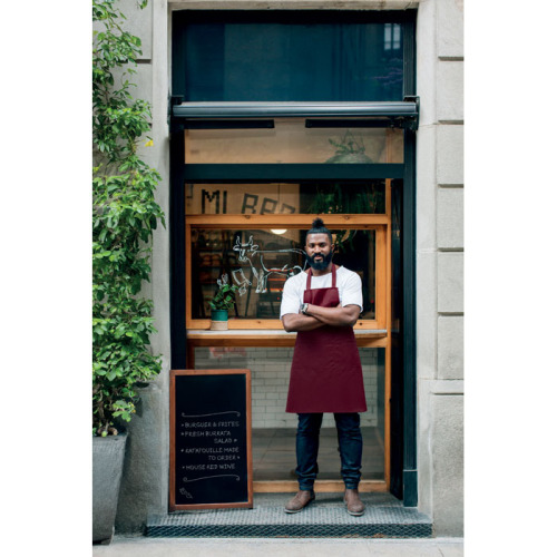 Fartuch bawełna org. 240gr/m² Burgund MO2249-02 (6)